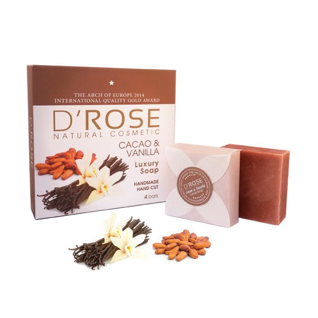 D'ROSE Kakao & Vanilya Sabunu 4'lü Paket