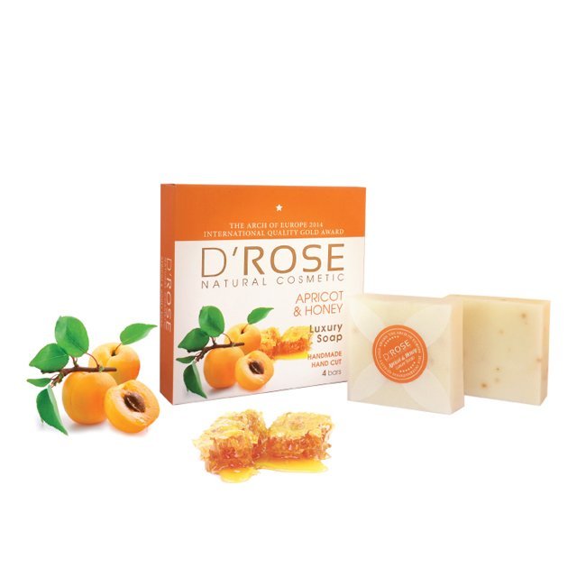 D'ROSE Kayısı & Bal Sabunu 4'lü Paket